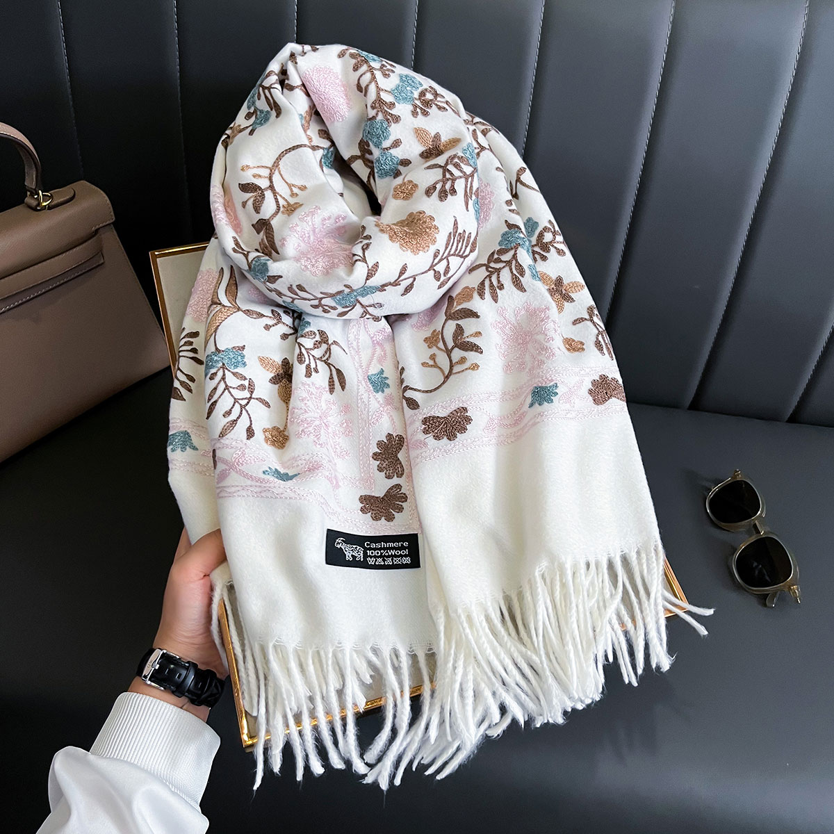 Woven Scarf Blanket - Yeni Kış Sıcak Kaşmir Eşarp Kadınlar