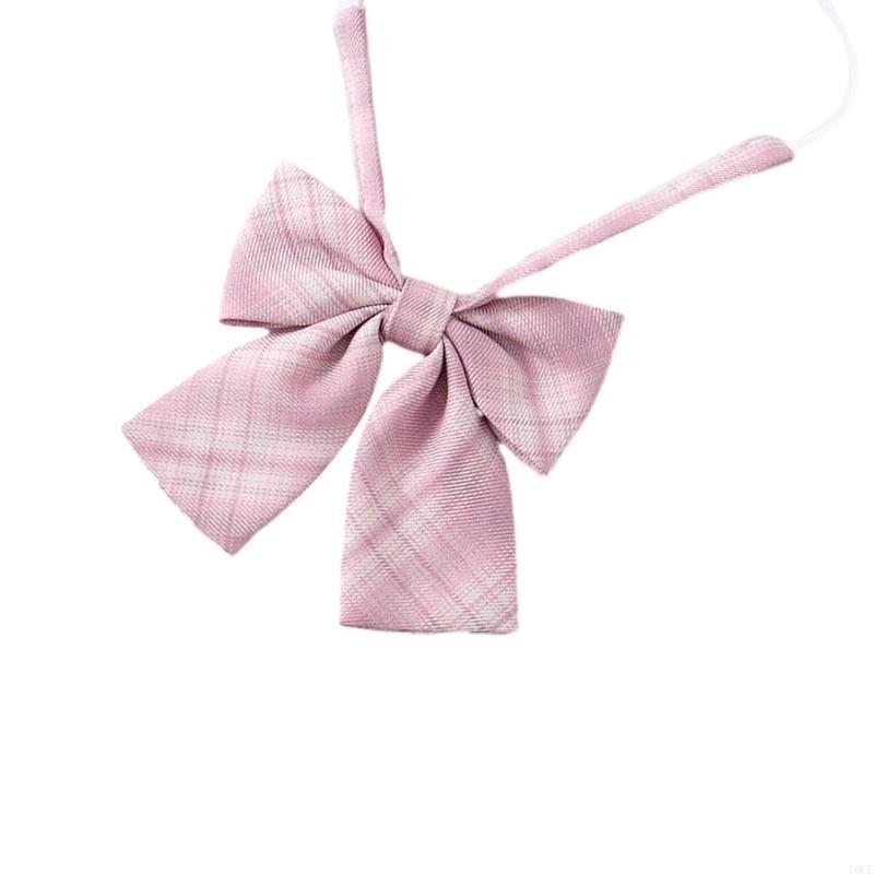 Bow Tie Pre Tied - Kadın Önceden Bağlı Kravat Pembe Damalı
