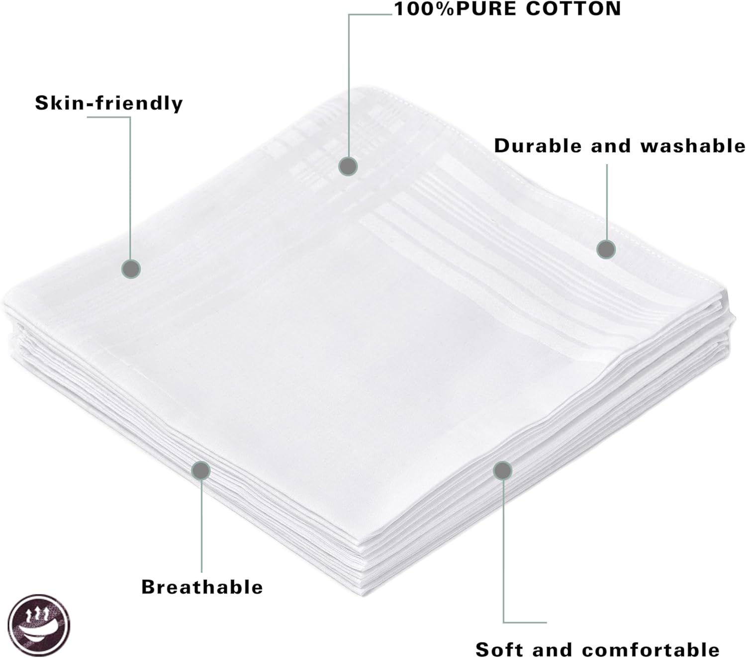 Erkek Saf Beyaz %100 Pamuk Men - Handkerchief Cotton Men incelemesi ve fiyatı