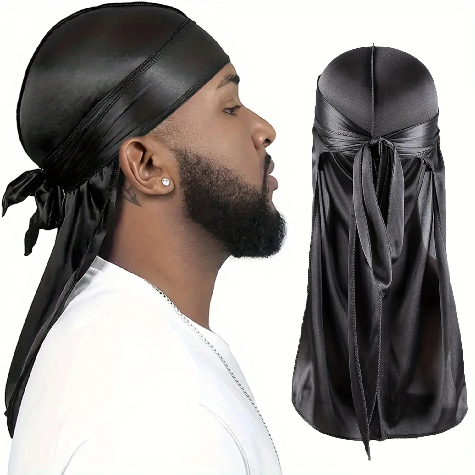 Erkek İpek Durag Bone Bandana  - Bandana Doo Rag incelemesi ve fiyatı