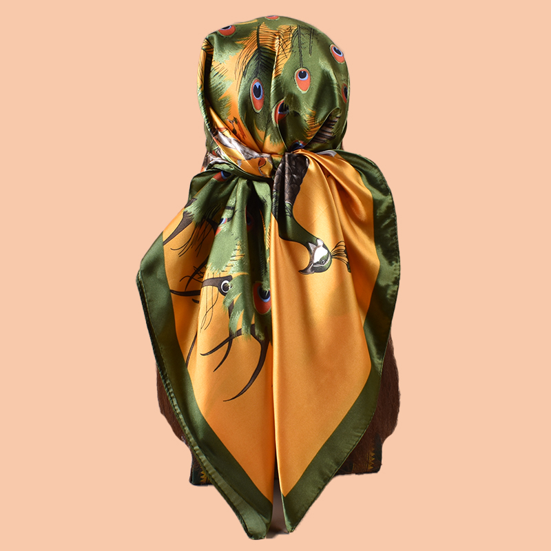 1 adet bayanlar büyük kare eşa - Scarf Silk Square incelemesi ve fiyatı